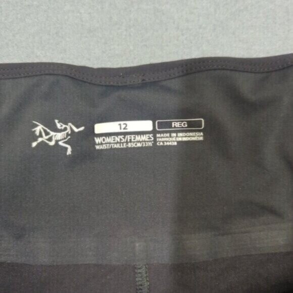 Arc'teryx Pants Women's 12 Black Sabria Lightweight Nylon Pull On Drawcord NWT - Picture 8 of 14
